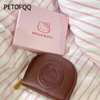 Túi đựng tiền ví PETOFQQ, Mini cầm tay dành cho nữ Ví nữ, Túi đựng thẻ quà tặng Hello Kitty Ví đựng tiền xu chống nước