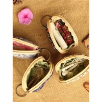 Túi đựng tiền xu có khóa kéo mini siêu nhỏ túi đựng tiền xu Túi đựng tai nghe không dây cho bé trai và bé gái túi đựng chìa khóa ô tô có khóa kéo