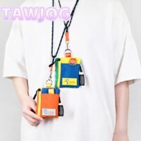 Túi đựng tiền xu TAWJOG, Dây đeo cổ bằng Nylon Ví đựng tiền xu, Hộp đựng thẻ Mini hoạt hình thời trang dành cho sinh viên