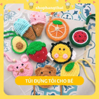 Túi Đựng Tỏi Cho Bé Túi Tỏi Handmade Len Cho Bé Sơ Sinh Đeo Tránh Vía.