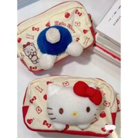 Túi đựng văn phòng phẩm lớn Hello Kitty cho bé gái, hộp bút học sinh, túi trang điểm, túi lưu trữ