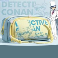 Túi đựng văn phòng phẩm thám tử Conan RADIANTBEAM, Túi đựng bút chì hoạt hình bằng vải Canvas Anime, Đồ dùng văn phòng dễ thương Dung tích lớn dành cho học sinh trường học Hộp đựng bút chì chữ ký
