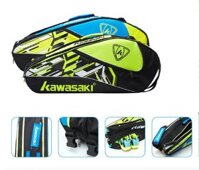 Túi đựng vợt cầu lông Kawasaki mã 8665 - Túi 3 ngăn rộng rãi tiện lợi