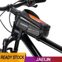 Túi đựng xe đạp vỏ cứng Chống nước chống mưa MTB Đầu xe đạp Túi ống có rào cản nhẹ Túi đựng điện thoại xe đạp cho phụ kiện xe đạp [Jaelin.vn]