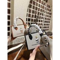 túi gấu đep chéo cầm tay sie 24 kèm ví nhỏ kết hợp dây bản to siêu đep