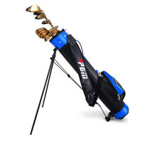 Túi Gậy Tập Golf Có Chân Chống - PGM Golf Stents Gun Bag - QIAB008 - Đen Xanh