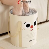 Túi Giặt Chân Có Thể Gập Lại WANCGAI, Chậu Tắm Chân Có Thể Gập Lại Hoạt Hình Di Động, Đa Năng Mở Rộng Đến Đầu Gối Nhiệt Sâu Bồn Tắm Túi Du Lịch