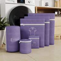 Túi Giặt Dày Thêu Màu Hộ Gia Đình 160g Sandwich Lưới Vải Máy Giặt Quần Lót Đặc Biệt Chăm Sóc Giặt 25.1.15