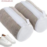 Túi giặt giày thể thao SPARKLEFLUX, Túi đựng giày giặt mềm bằng sợi mịn, Máy giặt giày Túi giặt chống biến dạng cầm tay chống rách tại nhà