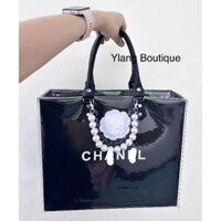 Túi Giấy Hãng Chà Neo Custom Size19, size 32, size 42 Kèm Hoa Trà. Túi Xách Bọc Nhựa Có Khóa Kéo