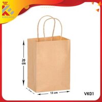 Túi giấy KRAFT có quai loại dày 120GSM nhiều kích cỡ KINGBOX - VK01 13820cm,1