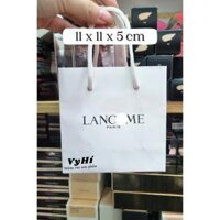 Túi giấy Lancome Trắng Viền Đen 11 x 11 x 5 cm