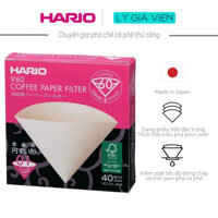 Túi Giấy Lọc Cà Phê Hario V60 Coffee Paper Filter - 1 cup - Mã VCF-01-40M pha 1-2 tách cà phê