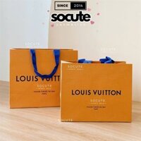 Túi Giấy Louis Vuitton Vàng - Size Trung 22x18x11.5cm