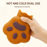 Túi Giữ Ấm Tay Sáng Tạo Gấu Paw Túi Nước Nóng Chống Cháy Nổ Chống Rơi Phun Nước Túi Silicon Dễ Thương Làm Ấm Tay Quà Tặng