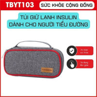 Túi giữ lạnh insulin - Cách nhiệt tốt, thiết kế nhỏ gọn, chất liệu chống thấm nước, tặng kèm 2 túi đá giữ lạnh 8-12h