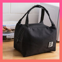 Túi Giữ Nhiệt Đựng Hộp Cơm Văn Phòng Túi Du Lịch Túi Dã Ngoại Đa Năng - Màu Đen