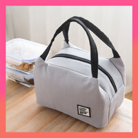Túi Giữ Nhiệt Đựng Hộp Cơm Văn Phòng Túi Du Lịch Túi Dã Ngoại Đa Năng - Màu Xám Nhạt