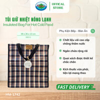 Túi Giữ Nhiệt Nóng Lạnh Ohiama Insulated Bag For Hot Cold Food HM-1742 (Giao Màu Ngẫu Nhiên)