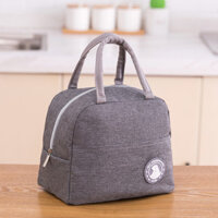 Túi Giữ Nhiệt Túi Đựng Hộp Cơm Chống Thấm Cao Cấp, Giữ Nhiệt Tốt, Nhỏ Gọn, Nhiều Màu Sắc - XÁM