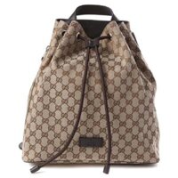 Túi Gucci GG Supreme Drawstring Backpack Brown 449175 KY9MN 9790