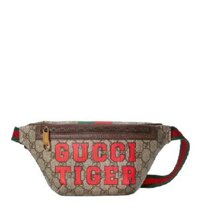 Túi Gucci Nam Tiger GG Belt Bag Leather  'Beige and Red' ‎