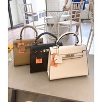 Túi H M dáng cao size 21 da gạo