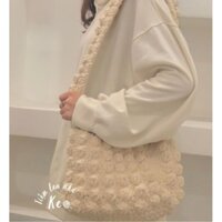 [TÚI HANDMADE] Túi Len Đeo Chéo Hạt Bắp