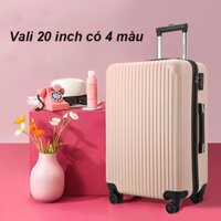 Túi hành lý du lịch 20 inch Bánh xe đa năng Xoay 360 độ Dây kéo chống nước vali