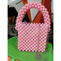 Túi Hạt Cườm Cute Hồng
