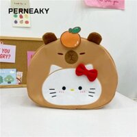 Túi Hello Kitty PENEAKY, Ba lô đeo vai Capybara dung tích lớn sáng tạo, Túi đi học dành cho học sinh chống mài mòn nhẹ dễ thương