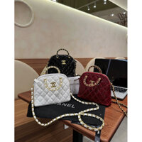 túi hến da bóng quai kiềng xách 18cm để vừa đt