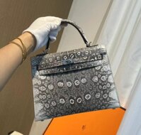 Túi Hermes Birkin Da Thằn Lằn Nhập Khẩu Siêu Cấp VIP 25cm