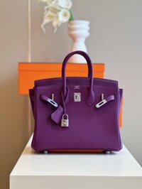 Túi Hermes Birkin Mix Phw Togo Nữ Màu Tím Replica 11 Cao Cấp 25cm