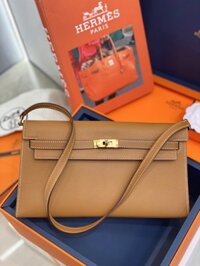 Túi Hermes Elan Da Cherver Màu Nâu Siêu Cấp 27.5cm