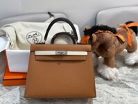 Túi Hermes Kelly Da Epsom Replica 11 Cao Cấp Màu Nâu 25cm