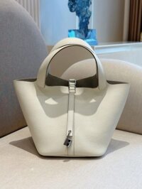 Túi Hermes Picotin Lock Replica 11 Cao Cấp Nữ Màu Trắng 22cm