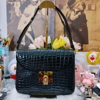 Túi hiệu dáng hộp dập vân sấu bóng kính HIỆU (HIÊM) CẦN NGƯỜI DỄ TÍNH (N27X21)