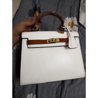 Túi HM phối màu trắng nâu size 25