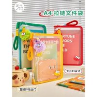 Túi hồ sơ có khóa kéo lớp 2 lớp 3, túi sách học sinh, túi xách cao cấp, túi trong suốt mở lớn, túi đặc biệt cho kỳ thi học sinh, túi bài tập ở trường tiểu học và trung học, túi dạy kèm, túi lưu trữ bài kiểm tra, túi lưu trữ hồ sơ