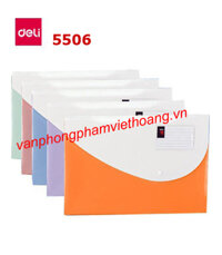 Túi hồ sơ cúc bấm khổ F Deli 5506
