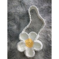 Túi hoa len handmade nhụy vàng