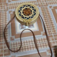 Túi hoa mây tre đan