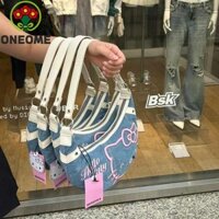 Túi Hobo ONEOME Denim Thêu Kawaii Mua Sắm