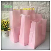 TÚI HỘT XOÀI HỒNG PASTEL HỒNG PHẤN - túi PE hồng, túi HD PE hồng phấn, 100 hạt ZIN SIÊU DAI, SIÊU BÓNG SIÊU ĐẸP - 25x35cm - 0.5 KG