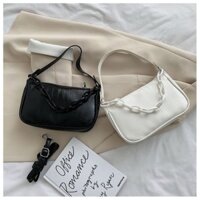 Túi Kẹp Nách Dây Xích Nhựa Liza🔥FREESHIP 50K🔥Túi Đeo Chéo phối dây xích -MN35