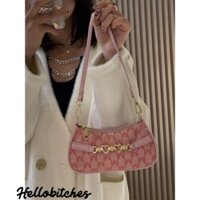 Túi kẹp nách, túi đeo chéo nữ vải Baguette trái tim