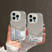 Túi Khí Đơn Giản Gương Đứng Ốp Lưng Điện Thoại Thích Hợp Cho iPhone16 15 14 Pro max 13 12 11 15plus xs 7 8