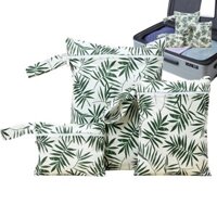 Túi Khô Ướt Chống Thấm Nước 3 Gói Túi Bảo Quản Du Lịch Cho Đồ Bơi Quần Áo, Bể Bơi Đi Biển Tập Gym Yoga Essentials Sắp Xếp Có Túi Dây Kéo Tã Cho Bé Thân Thiện Với herazvn