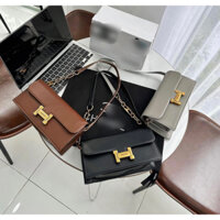 Túi khoá chữ H hàng cao cấp dập logo size 23cm (3màu)